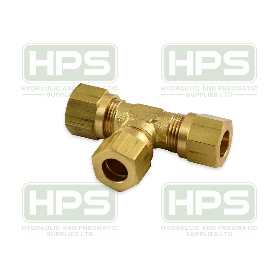 4mm OD Brass Equal Tee