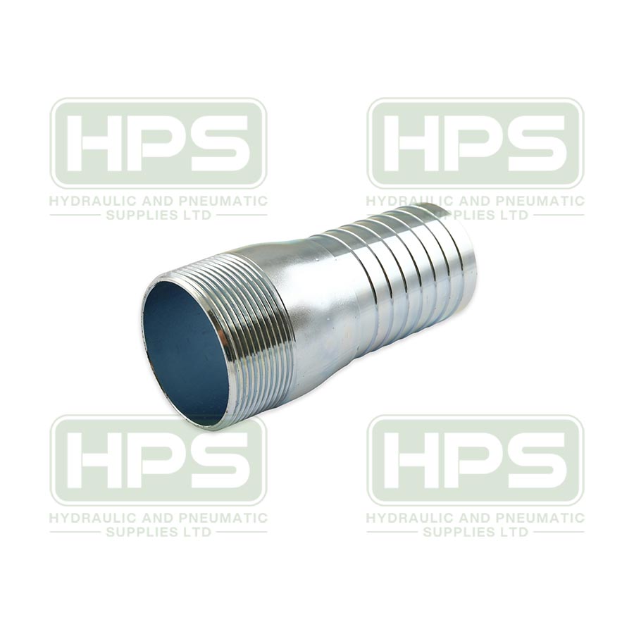 1/2&quot;  BSPT STEEL COMBI NIPPLE PLATED