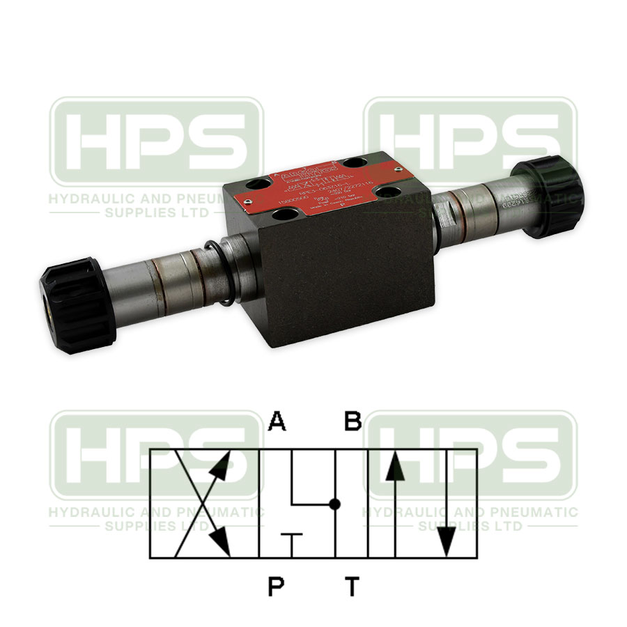 Cetop 3 Valve Only 3 Position P Blocked, A, B to T