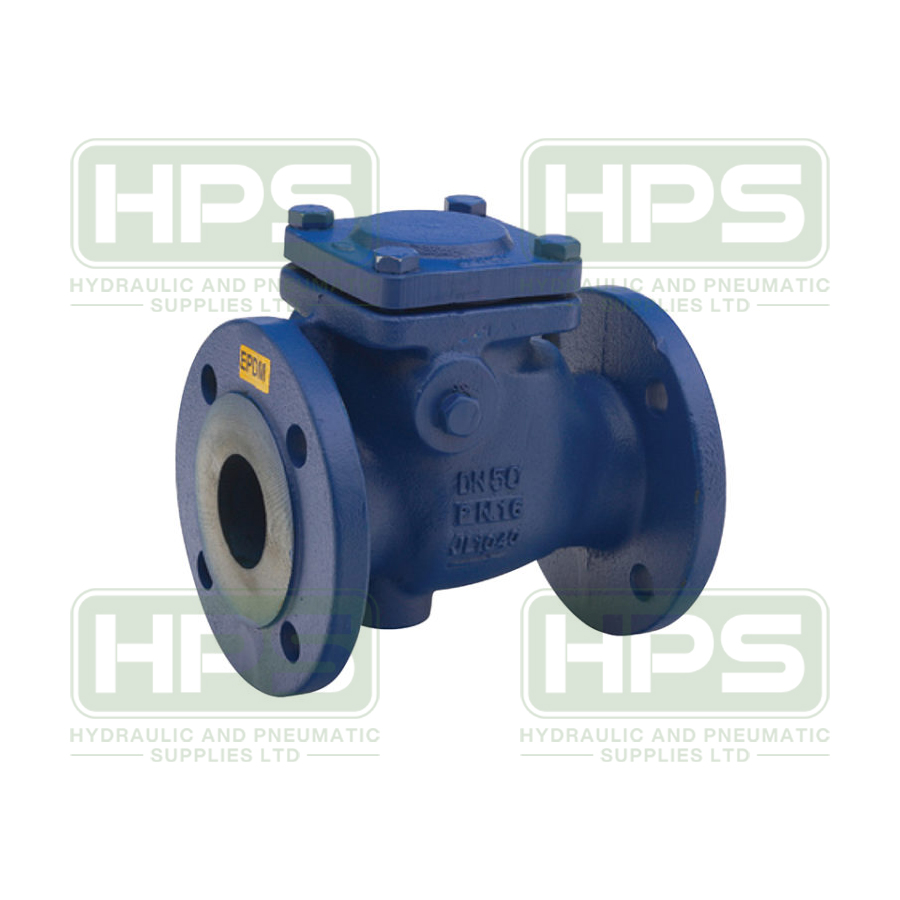 2&quot; PN16 FLANGED CI SWING CHECK VALVE EPDM Seat, Rated PN16