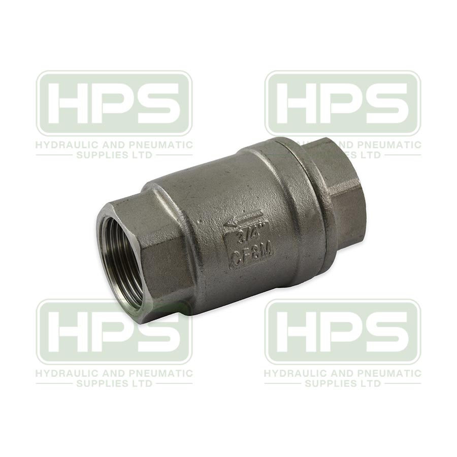 1 1/4&quot; STAINLESS STEEL SPRING CHECK VALVE