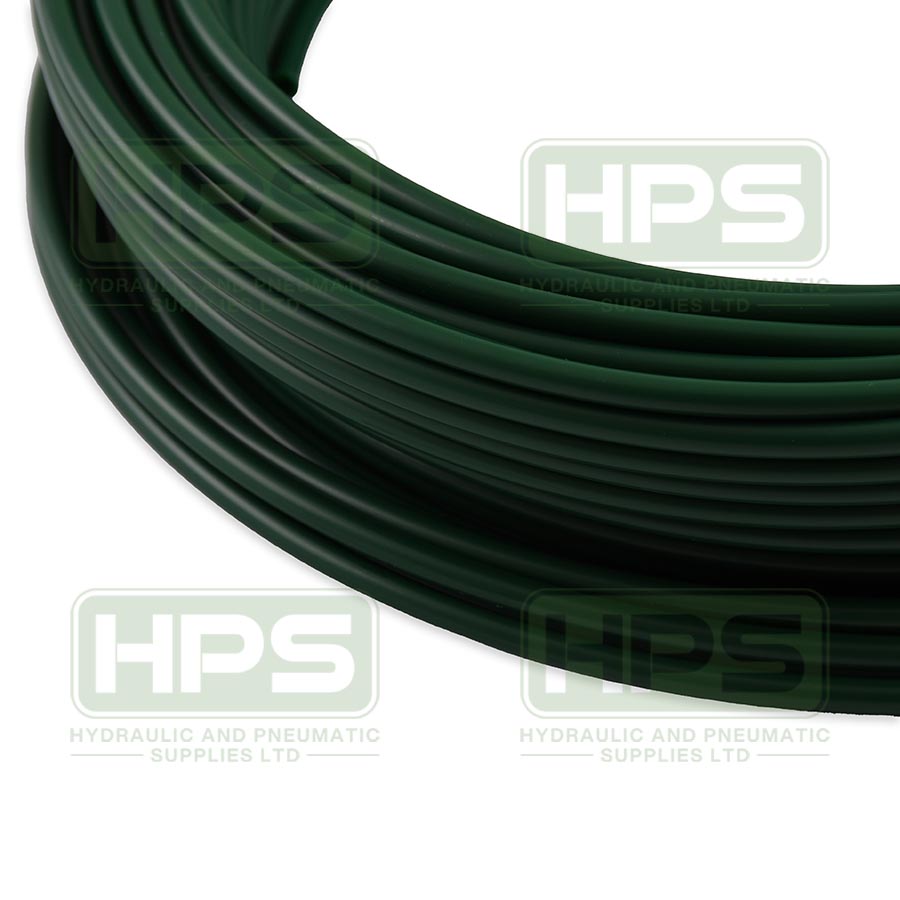 4mm OD x 2.5mm ID Green Nylon 30M