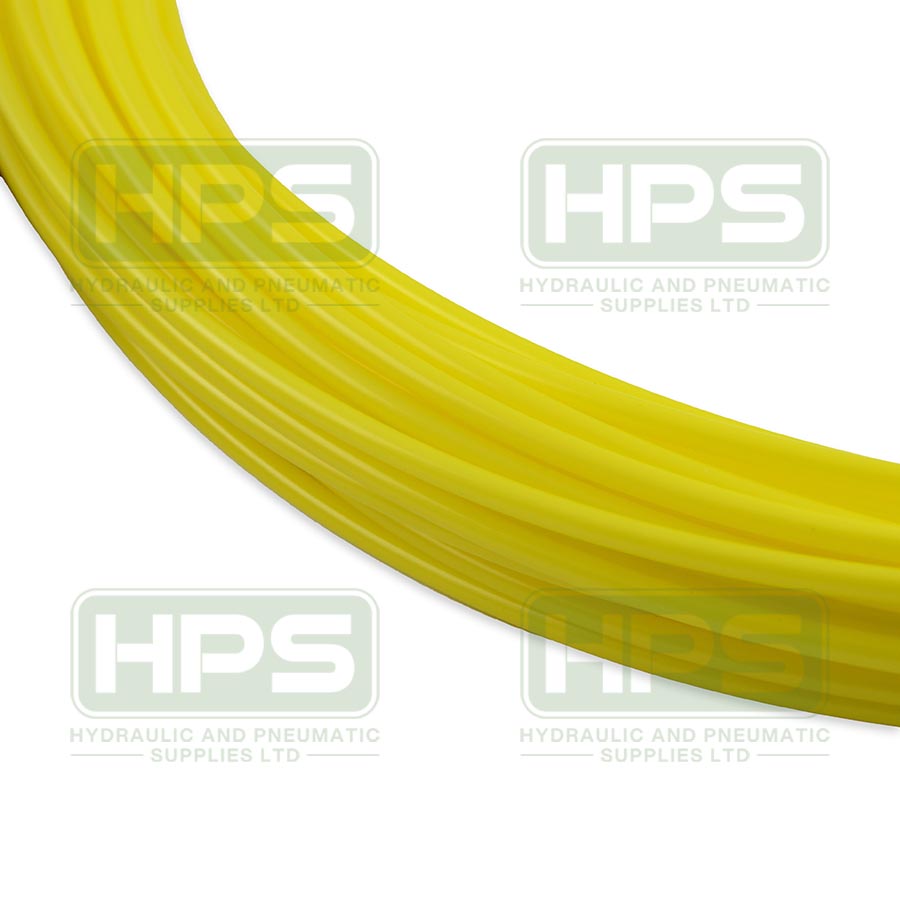 4mm OD x 2.5mm ID Yellow Nylon 30M