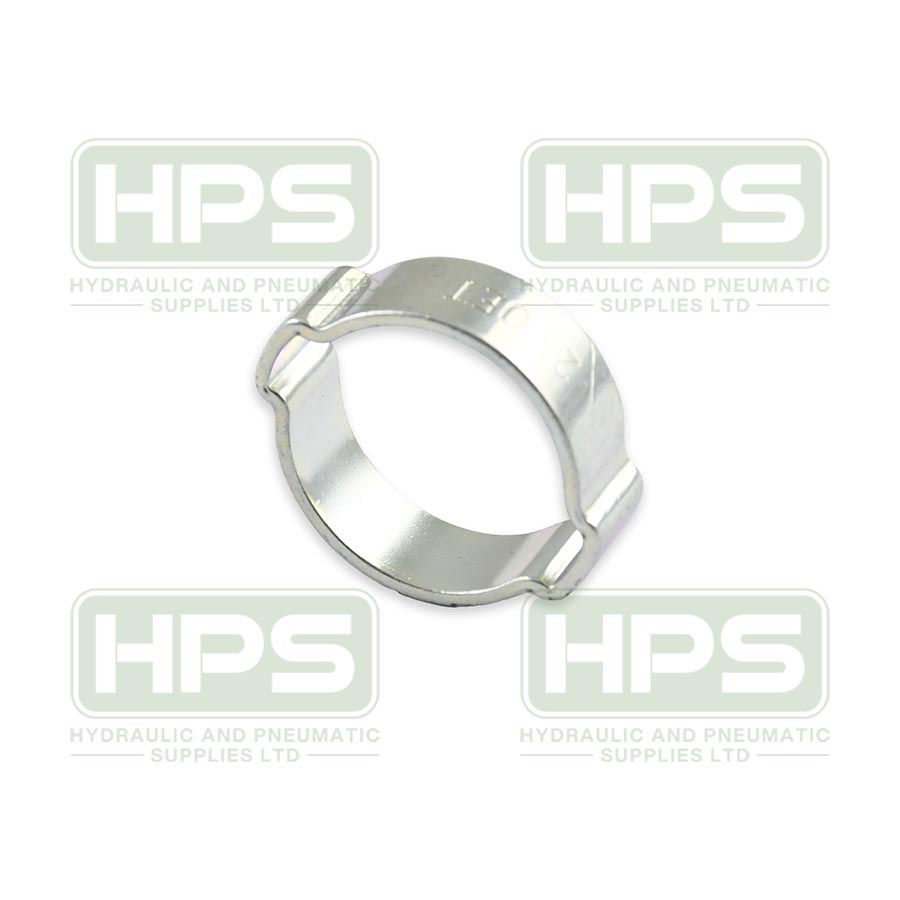 19.0-22.0MM 2-EAR STEEL CLAMP PLATED