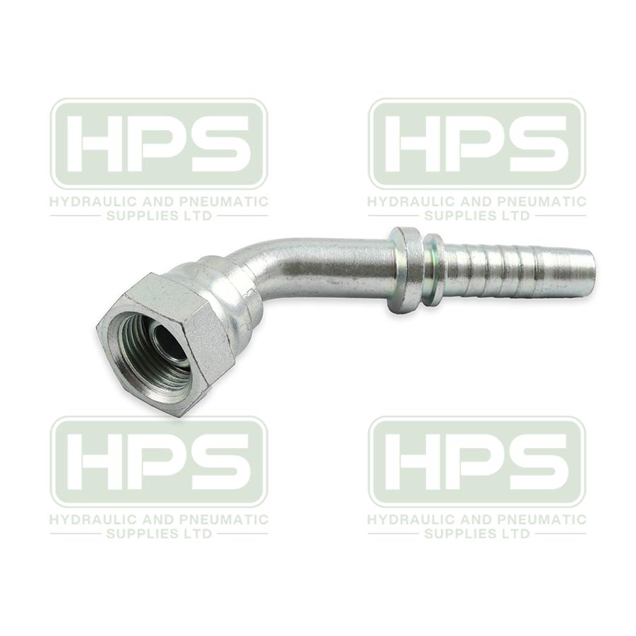 1/8&quot; BSPP FEMALE 45 ELBOW x 1/4&quot; HOSETAIL