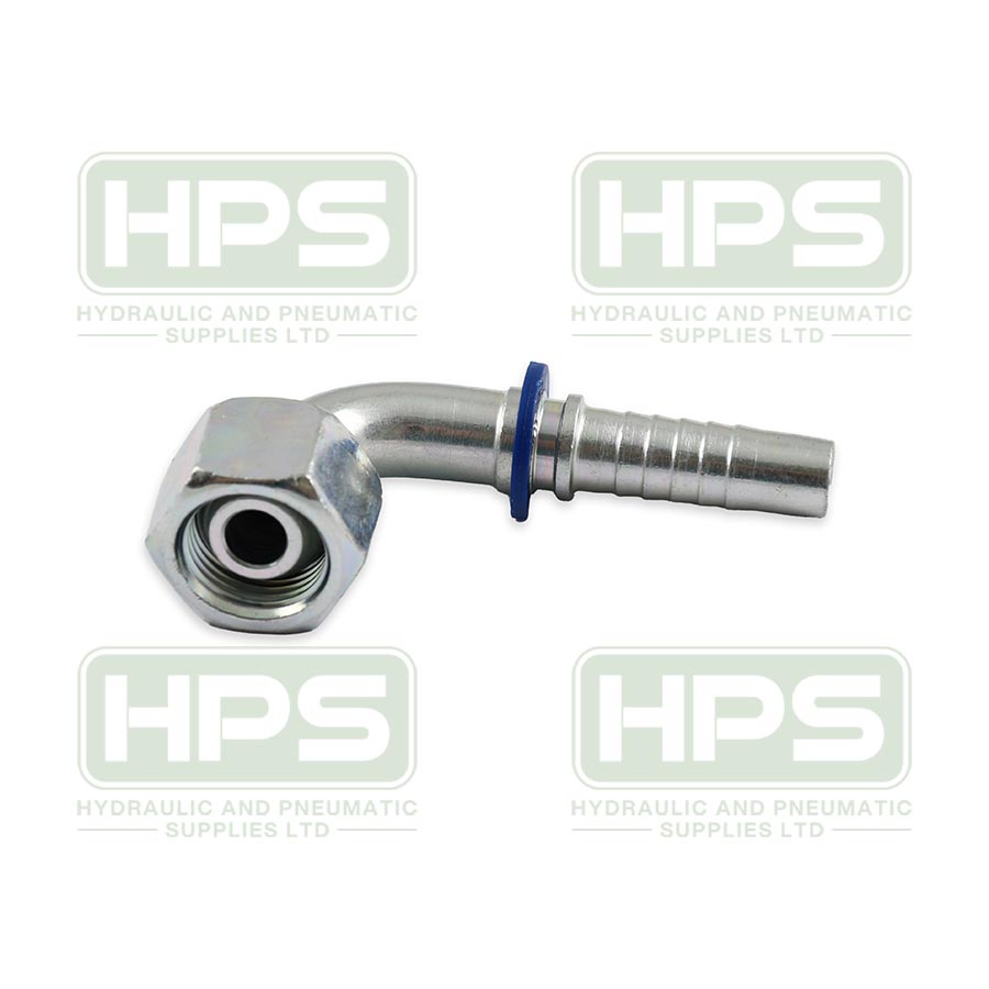 1/8&quot; BSPP FEMALE 90 ELBOW x 1/4&quot; HOSETAIL