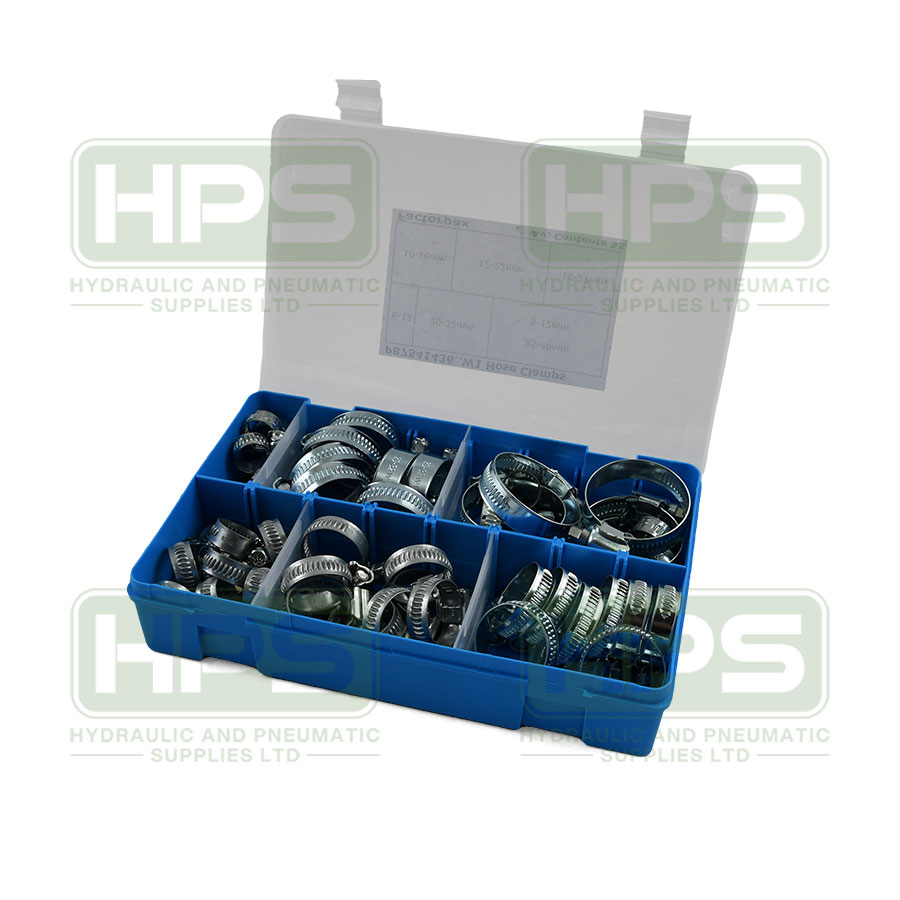 W/Drive Hose Clamp Selection Kit 8mm - 40mm
