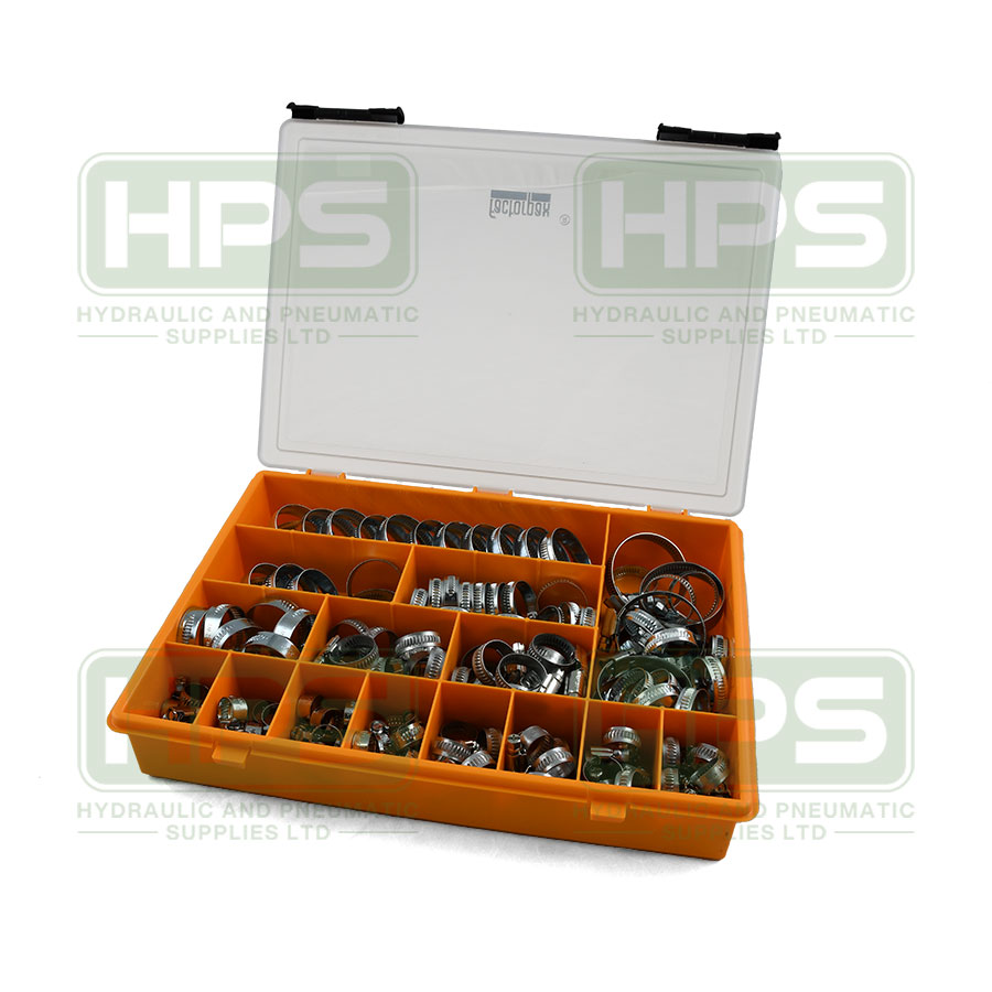 W/Drive Hose Clamp Selection Kit 8mm - 50mm