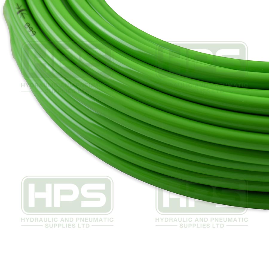 10mm OD x 6.5mm ID Green Poly 25M