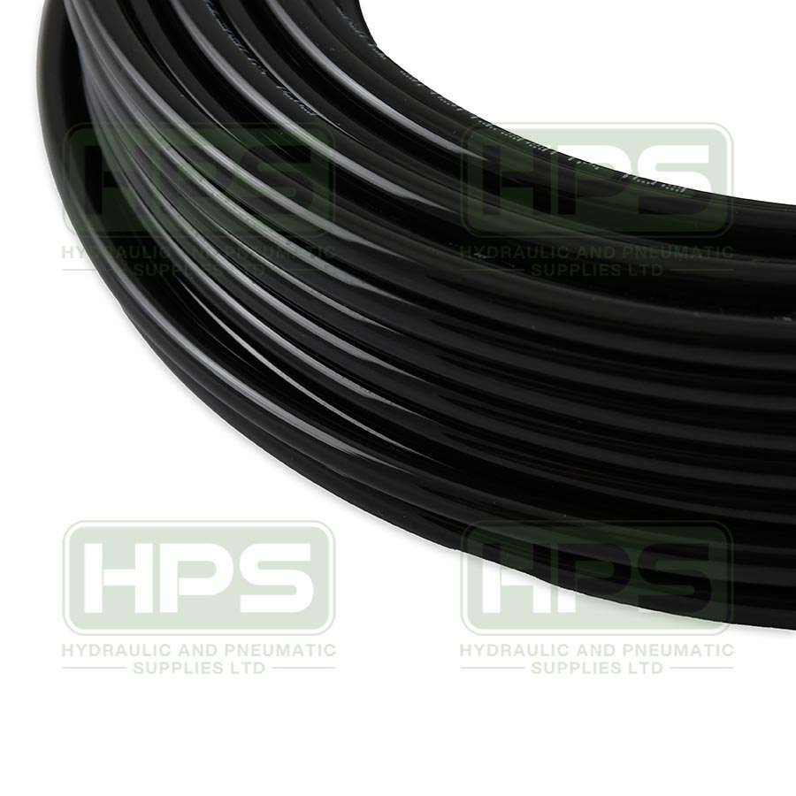 6mm OD x 4mm ID Black Poly 25M