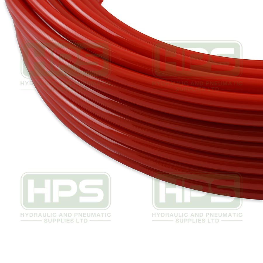 10mm OD x 6.5mm ID Red Poly 25M