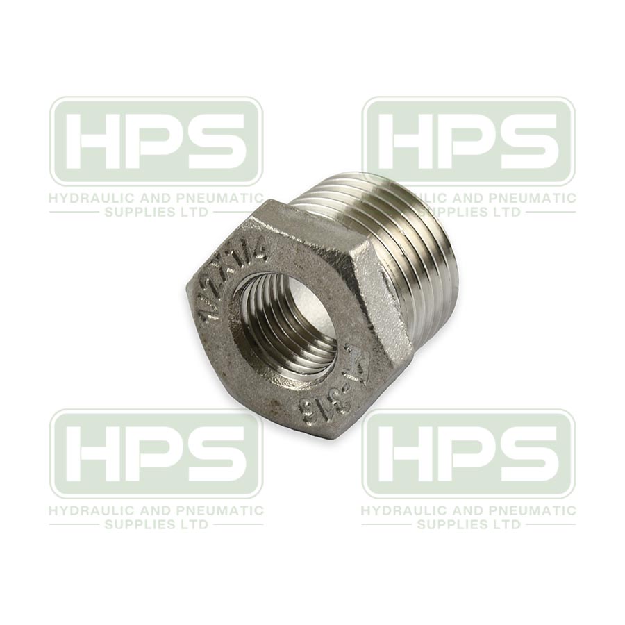 3/8&quot;X 1/4&quot;  M/F HEX REDUCING BUSH 316