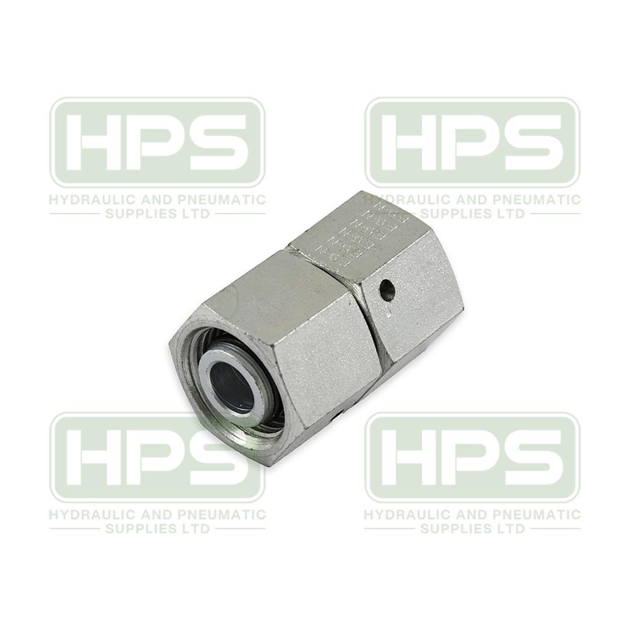 6mm OD Straight Swivel Coupler (L)